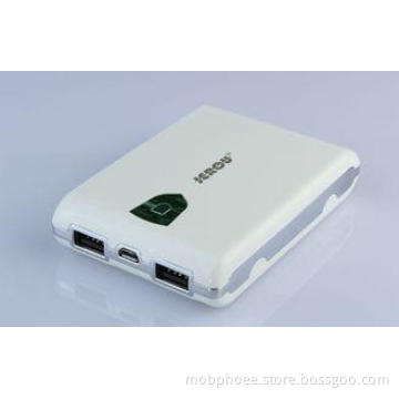 Mobiles 11200mah Dual USB Travel Power Bank With 18650 Batt